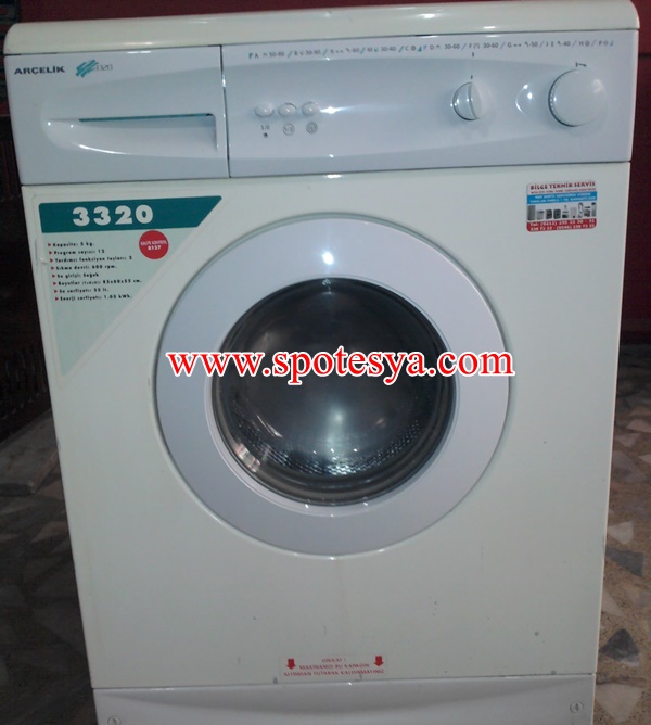 arçelik 3320 çamaşır makinesi tertemiz sorunsuz
