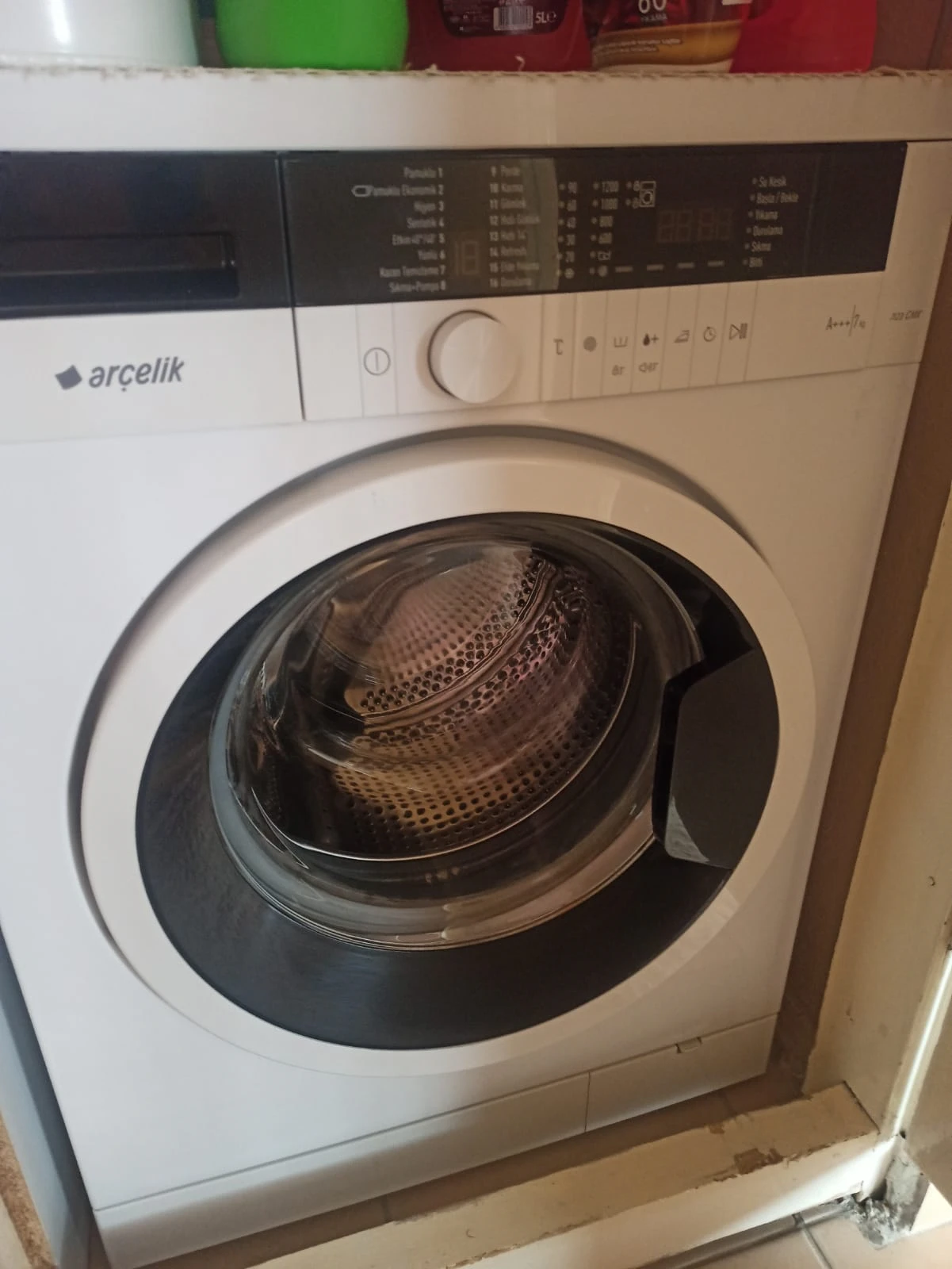 Sessiz yıkama yapar arçelik 8 kilo 1200 devir yeni nesil çamaşır makinesi