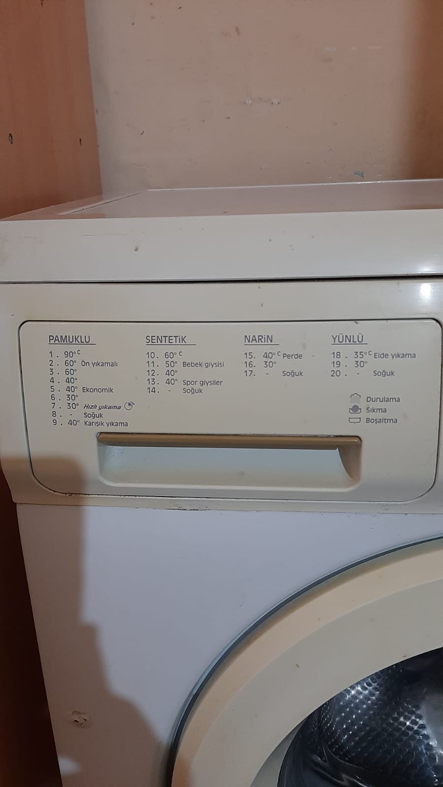 regal narin çamaşır yıkama makinesi